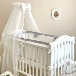 Lenjerie Pat pentru Bebeluși și Copii, Set 6 Piese - Baby King Gri